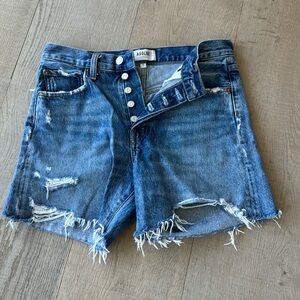Agolde distressed jean shorts